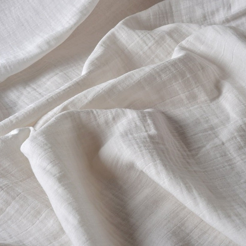 No.7 Mousseline Blanche | Tissu en mousseline double gaze