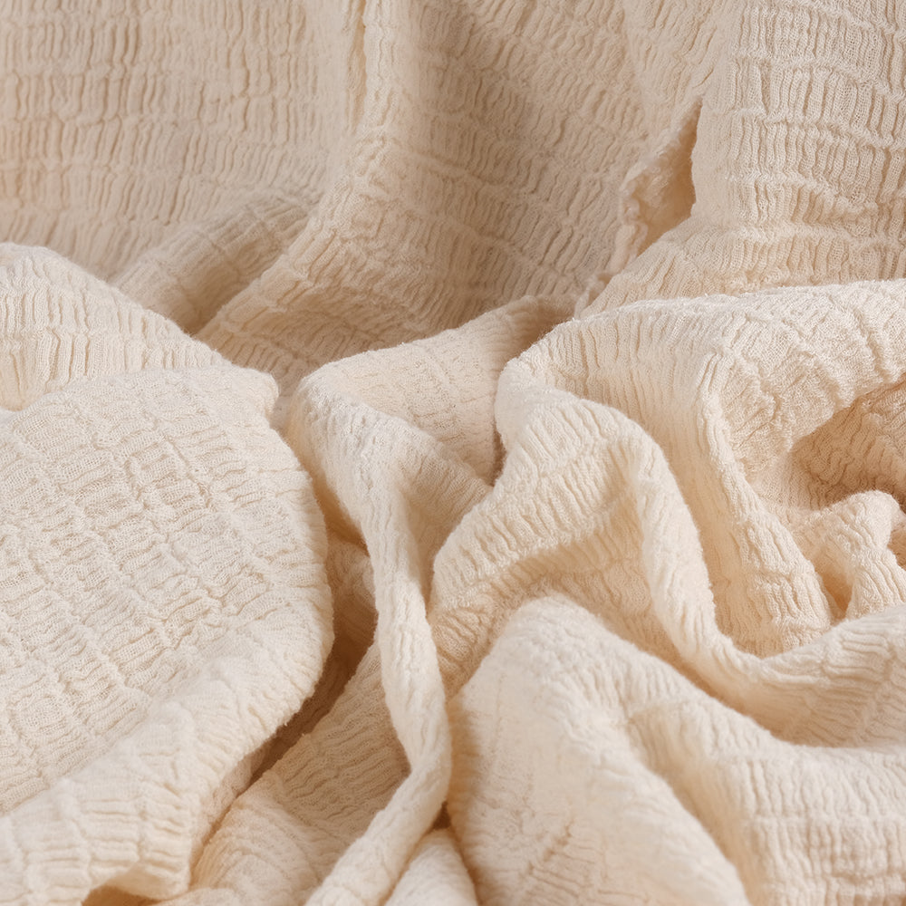 Organic Cotton Handwoven Fabric for Bathrobes, Towels, 60 inches