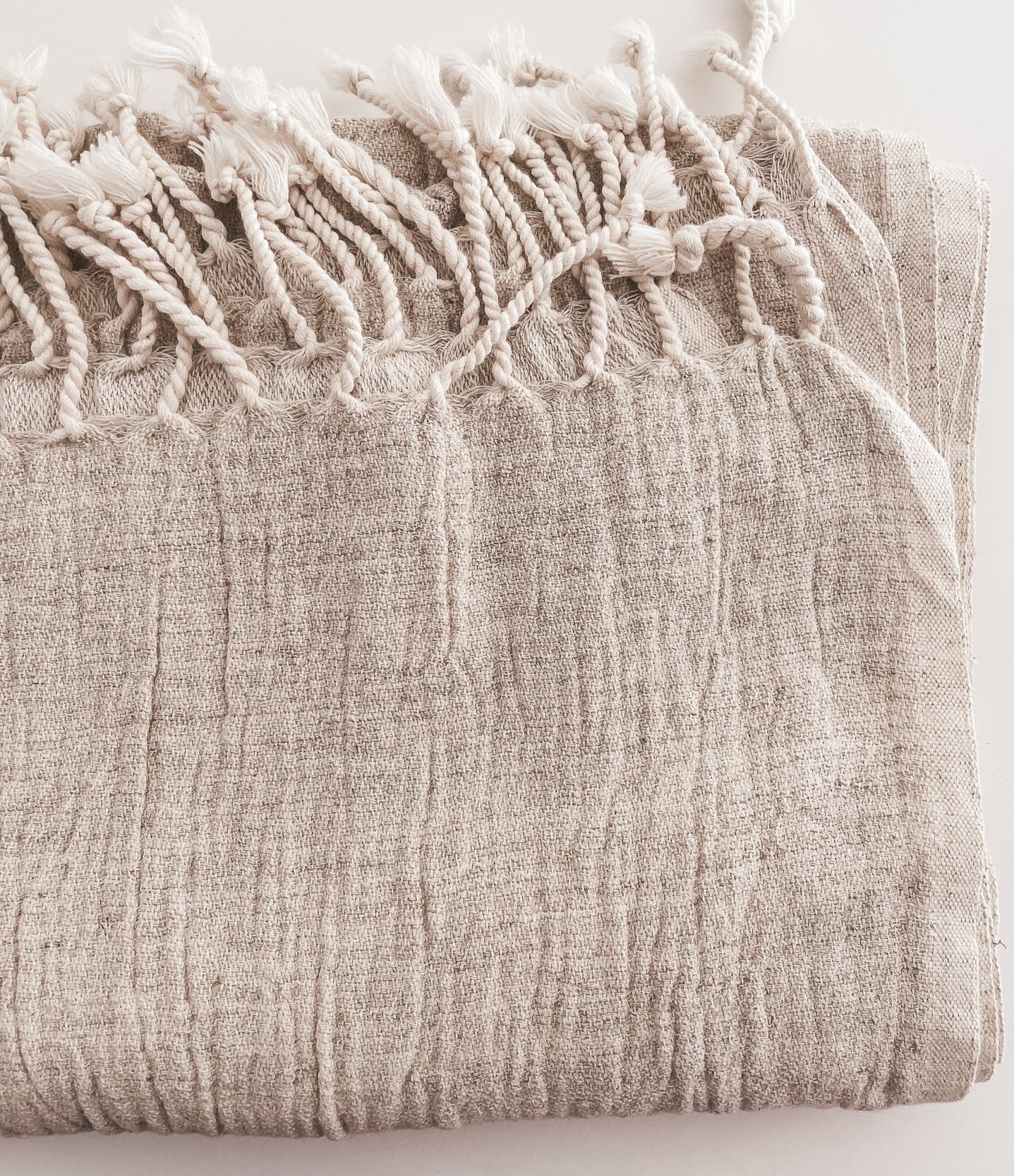 T5. Linen & Cotton Scarf, Gauzed and Soft