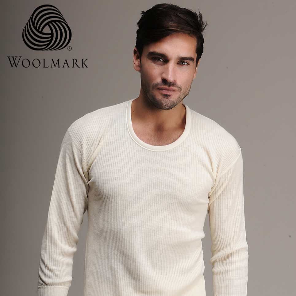 Buy 100 Merino Wool Men Long Sleeve winter T Shirt Sleepwear themazi