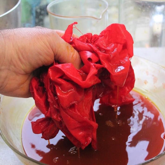 How to dye with Safflower? Exclusive Recipe by Michel Garcia!