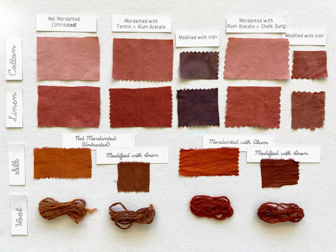 Sustainable fabric dyed with eco-friendly natural dyes, showcasing rich and unique colors