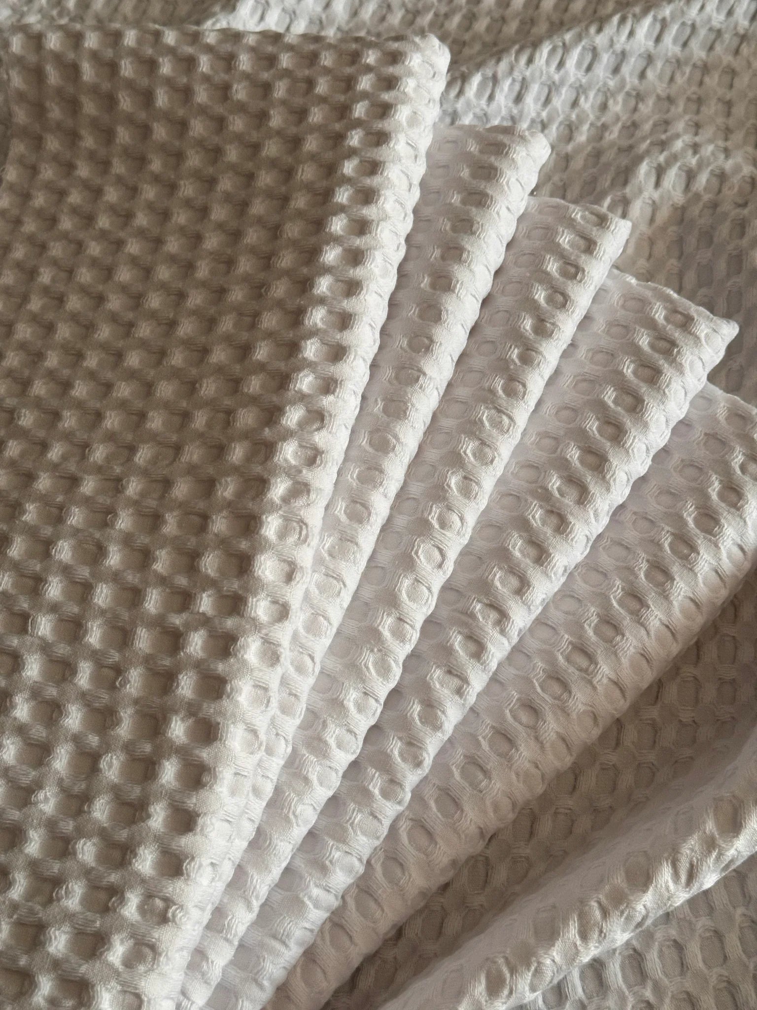 Cotton Waffle Weave Fabric per HALF A METRE 100% Cotton Fabric