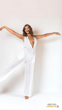 Load image into Gallery viewer, Muslin Jumpsuit with Cleavage White
