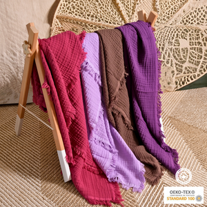 🌟 Premium Organic Muslin Cotton Gauze Blanket
