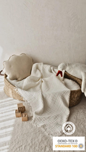 4-Layer Organic Muslin Cotton Gauze Blanket
