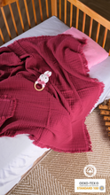 Load image into Gallery viewer, 🌟 Premium Organic Muslin Cotton Gauze Blanket

