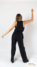 Load image into Gallery viewer, Muslin Jumpsuit with Cleavage Black
