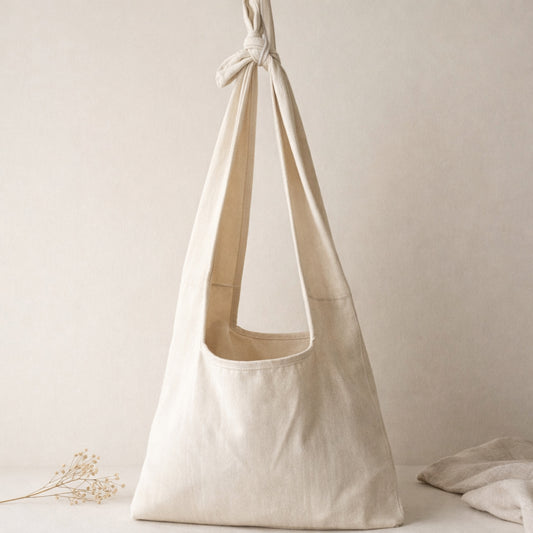 Undyed Cotton Canvas Tote Bag | Dye-Ready for Natural Dyeing