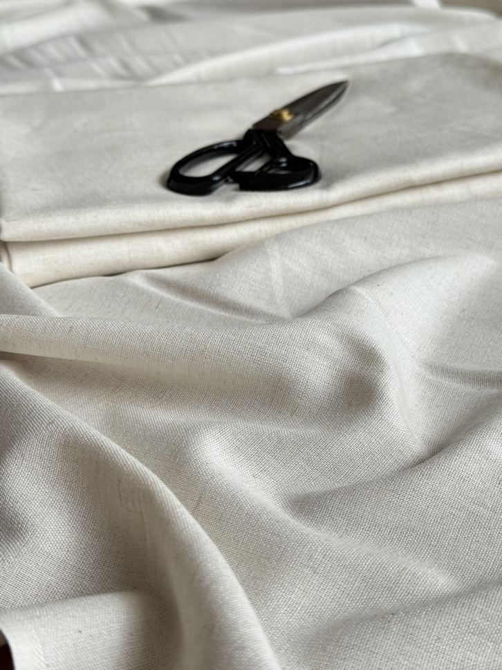 L-4 Light Soft Linen + Cotton  Blend Fabric
