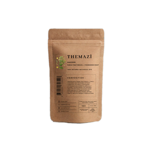 TheMazi madder root powder made from Rubia tinctorum roots, natural red dye from Turkey
