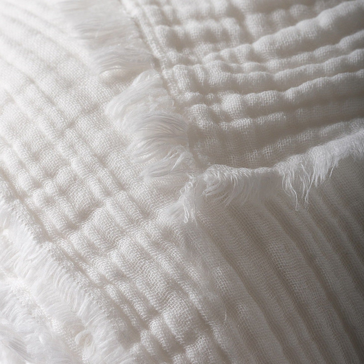 White Muslin Fabric for baby blanket