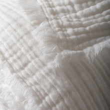 Indlæs billede til gallerivisning White Muslin Fabric for baby blanket
