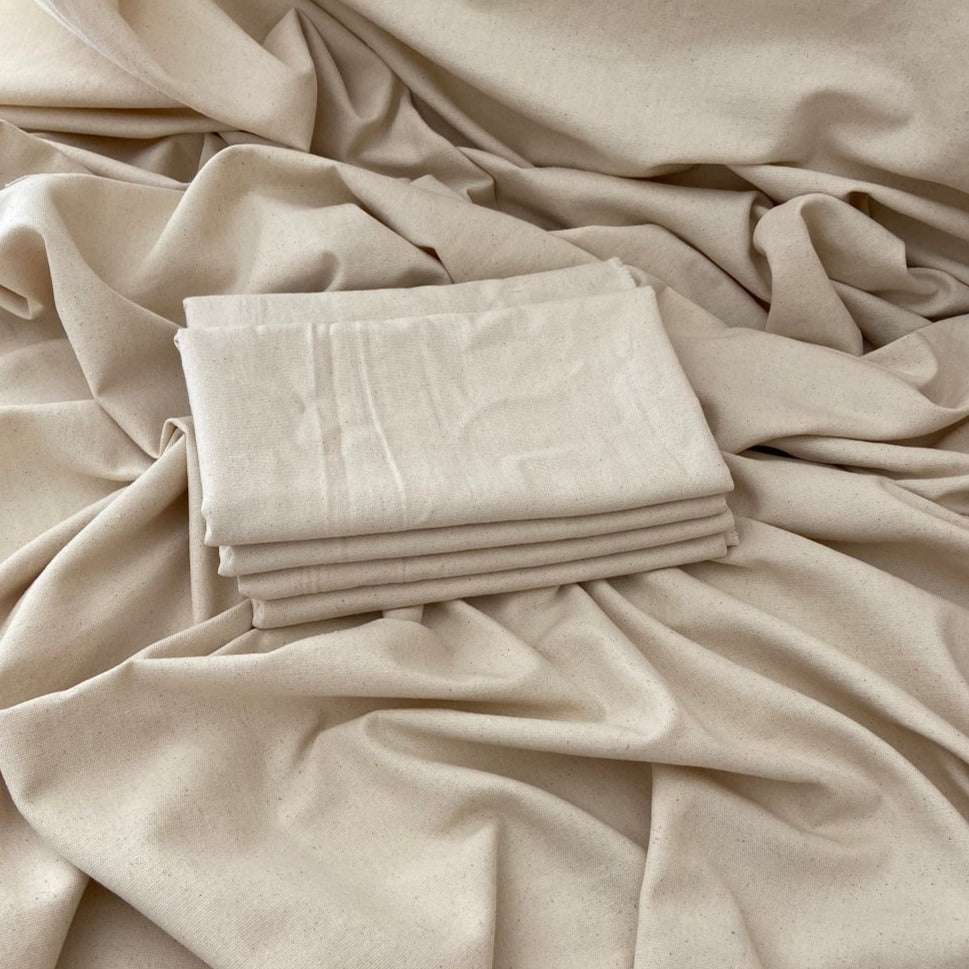 10 Uds. De tela de algodón blanco, tela bordada de algodón, tela