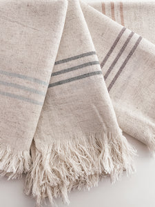 T7. Lille størrelse linned og bomuldshåndklæde til hverdagsbrug