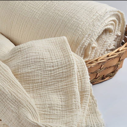 Organic Cotton Muslin Wide - Natural