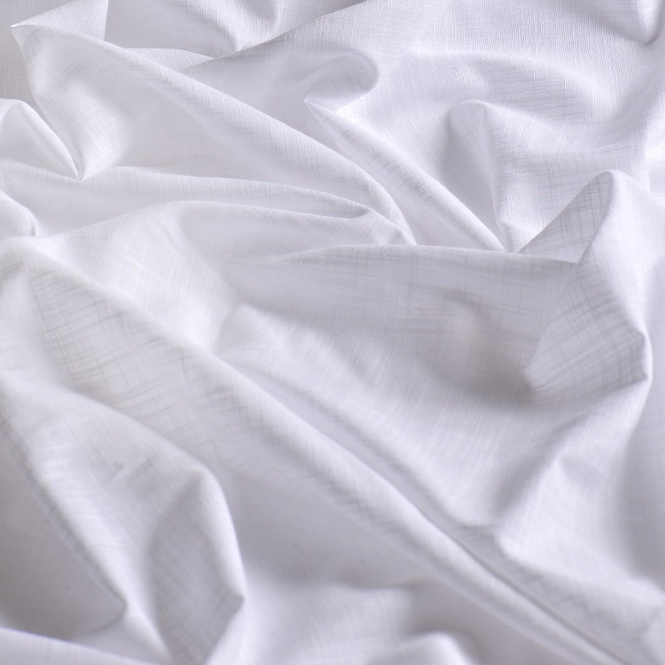 Tissu en coton n ° 10, blanc, transparent