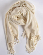 Load image into Gallery viewer, Peace Silk Shawl  Cruelty free silk Scarf
