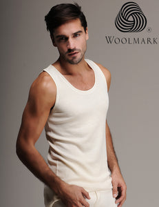 100 % lana de merino camiseta sin mangas para hombre