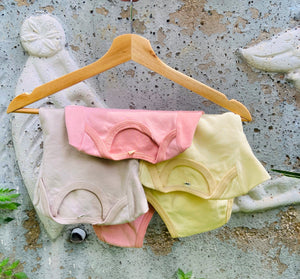 organic cotton baby body   naturally dyed
