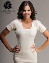 Load image into Gallery viewer, Merino Wool Short Sleeve Top Tank for Women
